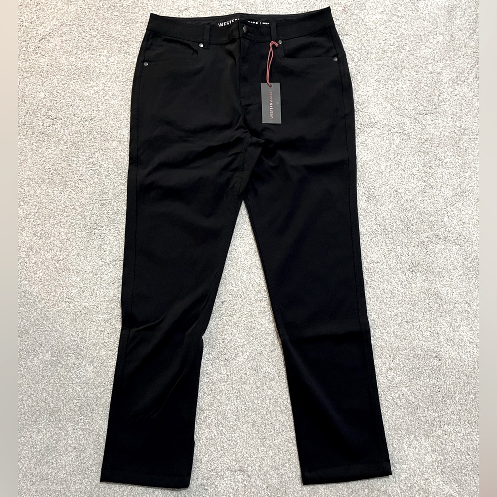 WESTERN RISE AT Slim Pants Black - Men’s Size 34 - NWT